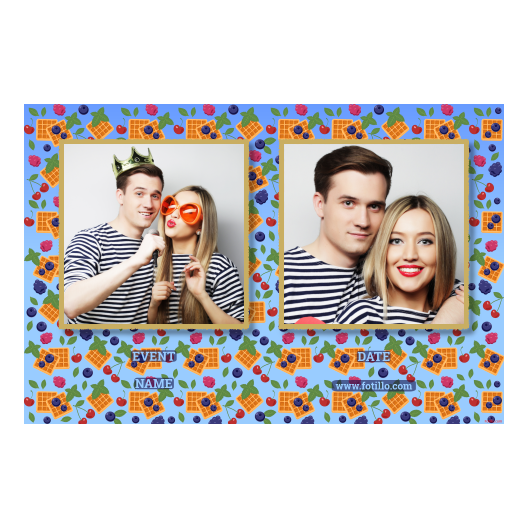 Dzień Gofra + owoce + 407 złoty z tekstem Dzień Gofra + owoce + 407 złoty z tekstem