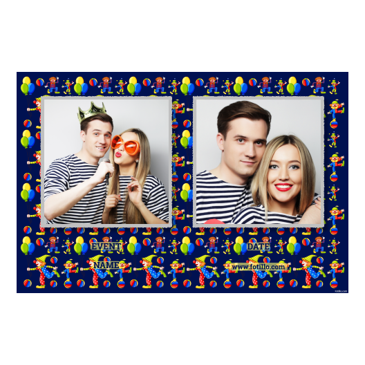 Dzień Klauna + Balony, kulki + 407 z tekstem Dzień Klauna + Balony, kulki + 407 z tekstem