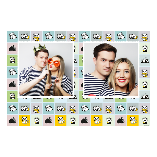 Panda's Day + collage + 407 white Panda's Day + collage + 407 white