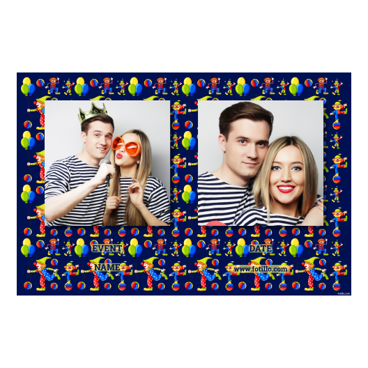 Dzień Klauna + Balony, kulki + 407 brak ramki z tekstem Dzień Klauna + Balony, kulki + 407 brak ramki z tekstem