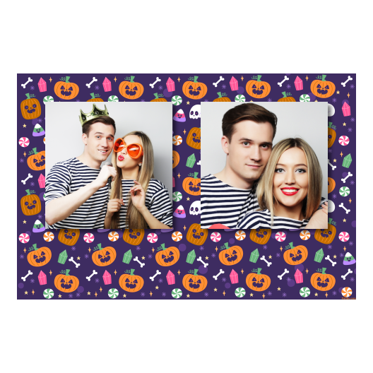 Halloweenowa dynia + kolaż + 407 brak ramki Halloweenowa dynia + kolaż + 407 brak ramki