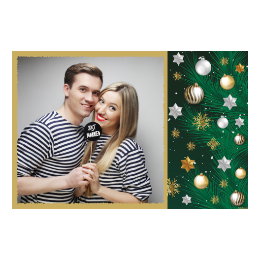 Bożonarodzeniowe gwiazdy + bombki, model 408 złoty Bożonarodzeniowe gwiazdy + bombki, model 408 złoty