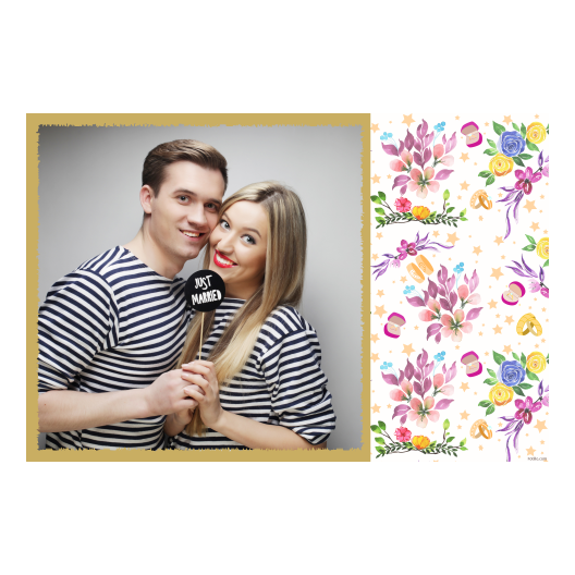 Wedding Anniversary + flowers + 408 gold