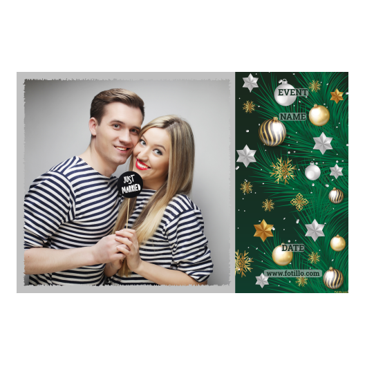 Bożonarodzeniowe gwiazdy + bombki, model 408 z tekstem Bożonarodzeniowe gwiazdy + bombki, model 408 z tekstem