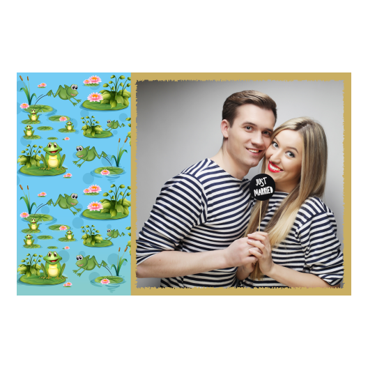 Frog Day + water lilies + 409 gold Frog Day + water lilies + 409 gold