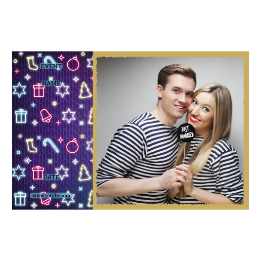 Przyjęcie sylwestrowe + Prezenty, dzwonki, choinka + 409 złoty z tekstem Przyjęcie sylwestrowe + Prezenty, dzwonki, choinka + 409 złoty z tekstem