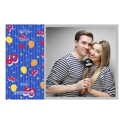 Sześćdziesiątka + balony + 409 z tekstem Sześćdziesiątka + balony + 409 z tekstem