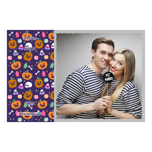 Halloweenowa dynia + kolaż + 409 z tekstem Halloweenowa dynia + kolaż + 409 z tekstem