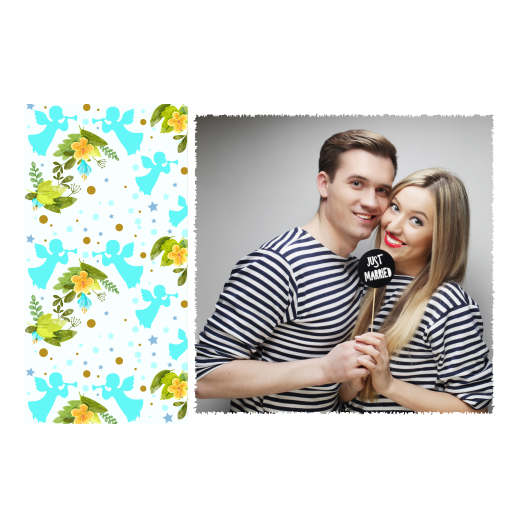 Pierwsza Komunia Święta + Kwiaty, anioły + 409 biały Pierwsza Komunia Święta + Kwiaty, anioły + 409 biały