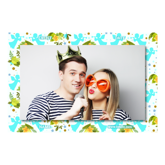 Pierwsza Komunia Święta + Kwiaty, anioły + 410 brak ramki z tekstem Pierwsza Komunia Święta + Kwiaty, anioły + 410 brak ramki z tekstem