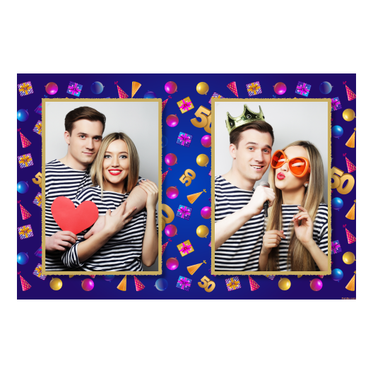 Pięćdziesiątka + balony i prezenty + 411 złoty Pięćdziesiątka + balony i prezenty + 411 złoty