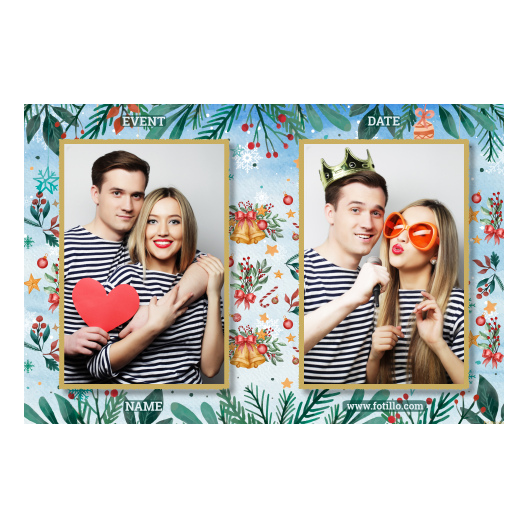 Dzwoneczki świąteczne + dekoracje + 411 złoty z tekstem Dzwoneczki świąteczne + dekoracje + 411 złoty z tekstem