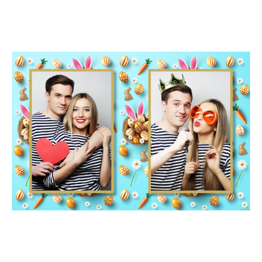 Easter Bunny + easter eggs + 411 gold