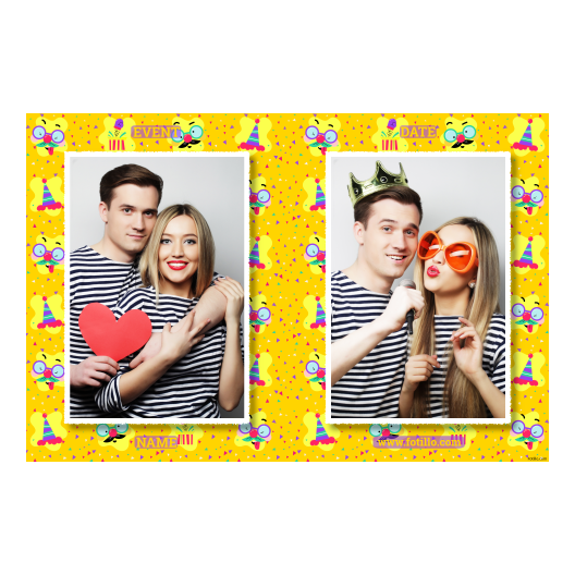 Prima Aprilis + okulary + 411 biały z tekstem Prima Aprilis + okulary + 411 biały z tekstem