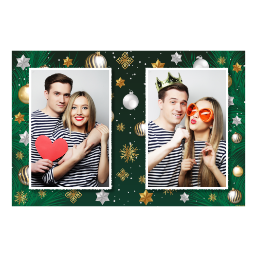 Bożonarodzeniowe gwiazdy + bombki, model 411 biały Bożonarodzeniowe gwiazdy + bombki, model 411 biały