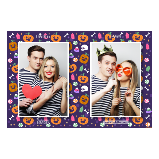 Halloweenowa dynia + kolaż + 411 biały z tekstem Halloweenowa dynia + kolaż + 411 biały z tekstem