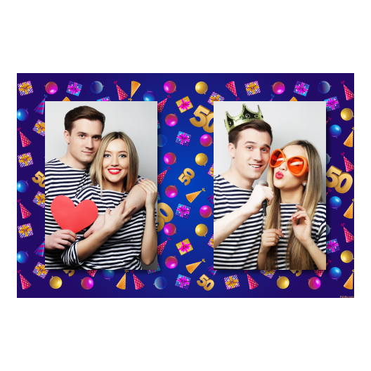 Pięćdziesiątka + balony i prezenty + 411 brak ramki Pięćdziesiątka + balony i prezenty + 411 brak ramki