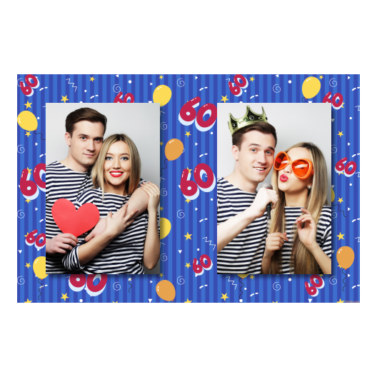 Sześćdziesiątka + balony + 411 brak ramki Sześćdziesiątka + balony + 411 brak ramki