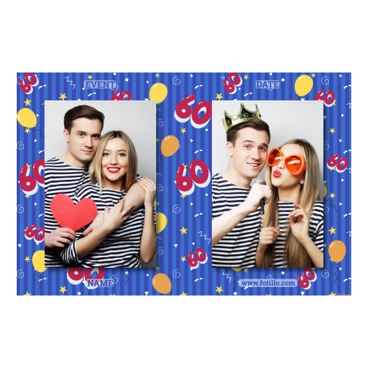 Sześćdziesiątka + balony + 411 brak ramki z tekstem Sześćdziesiątka + balony + 411 brak ramki z tekstem