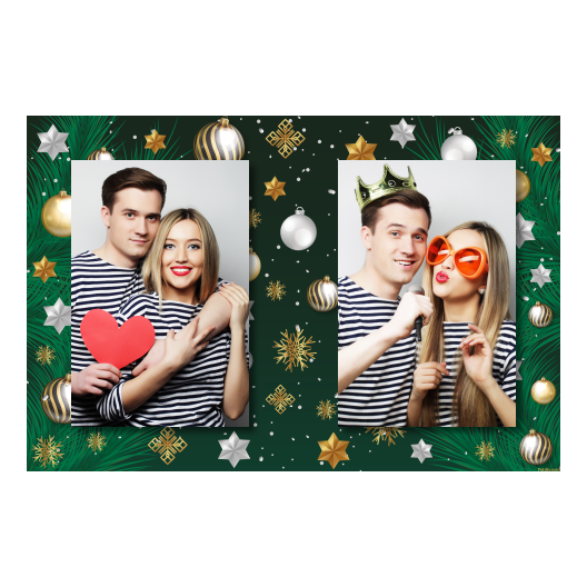 Bożonarodzeniowe gwiazdy + bombki, model 411 brak ramki Bożonarodzeniowe gwiazdy + bombki, model 411 brak ramki