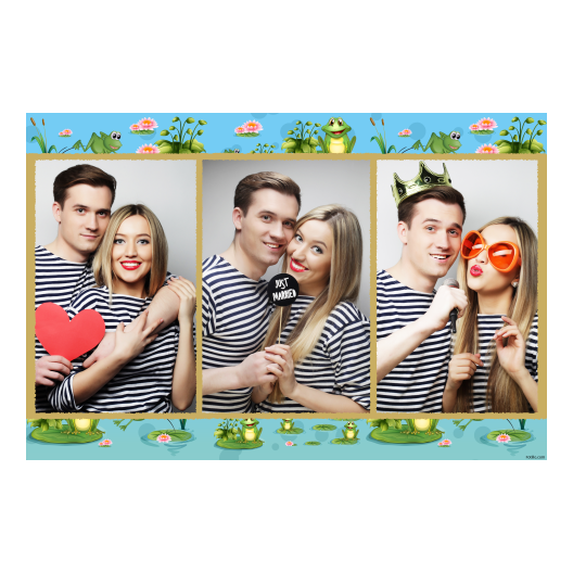 Frog Day + water lilies + 412 gold Frog Day + water lilies + 412 gold