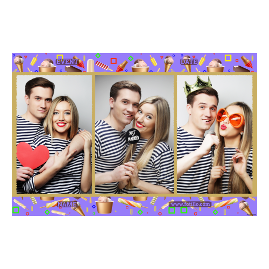 Dzień Lodów + kolaż + 412 złoty z tekstem Dzień Lodów + kolaż + 412 złoty z tekstem