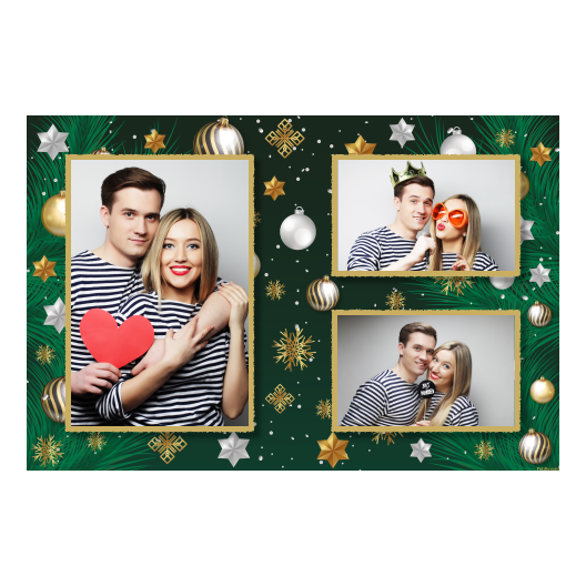 Bożonarodzeniowe gwiazdy + bombki, model 413 złoty Bożonarodzeniowe gwiazdy + bombki, model 413 złoty