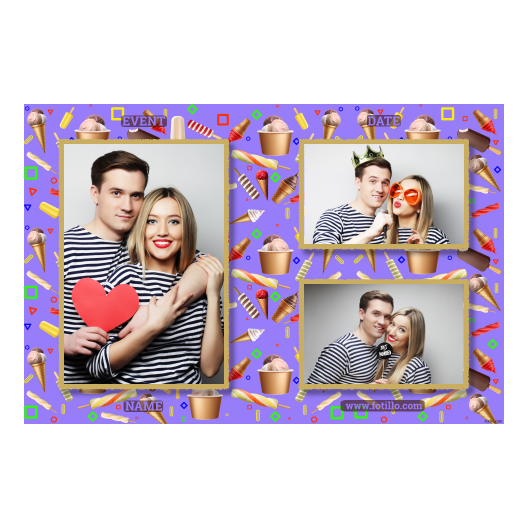 Dzień Lodów + kolaż + 413 złoty z tekstem Dzień Lodów + kolaż + 413 złoty z tekstem