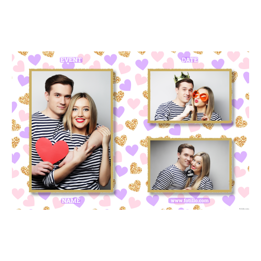 Miłość + serduszka + 413 złoty z tekstem Miłość + serduszka + 413 złoty z tekstem