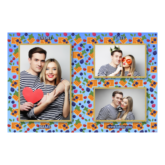 Dzień Gofra + owoce + 413 złoty z tekstem Dzień Gofra + owoce + 413 złoty z tekstem