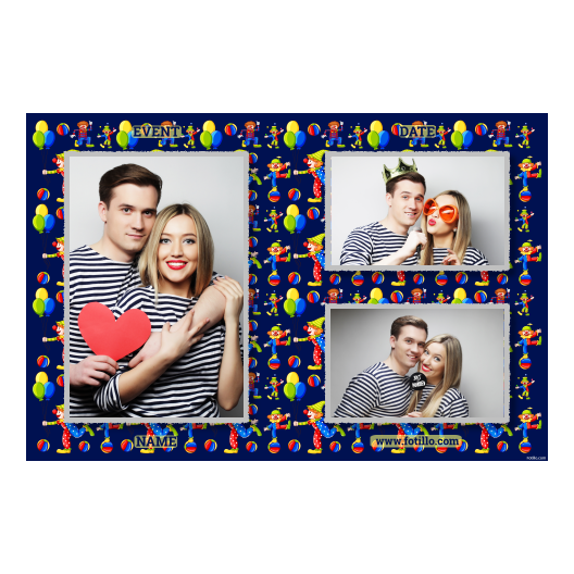 Dzień Klauna + Balony, kulki + 413 z tekstem Dzień Klauna + Balony, kulki + 413 z tekstem