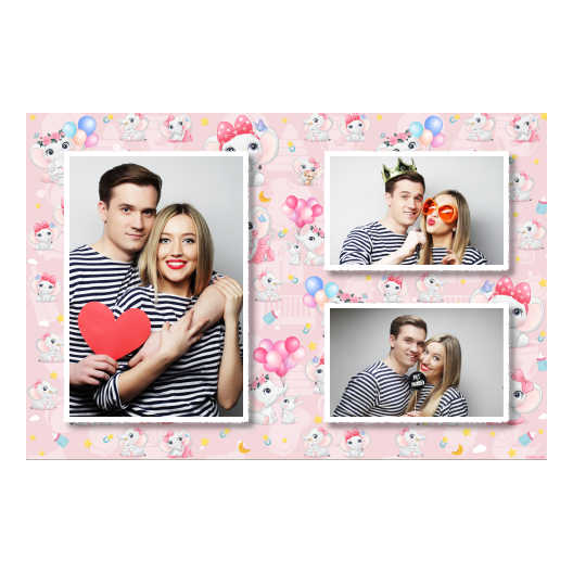 Baby Shower + elephants + 413 white