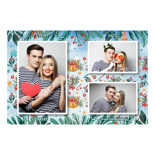 Dzwoneczki świąteczne + dekoracje + 413 biały z tekstem Dzwoneczki świąteczne + dekoracje + 413 biały z tekstem