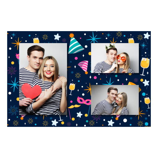 Przyjęcie sylwestrowe + Fajerwerki, gwiazdy + 413 brak ramki Przyjęcie sylwestrowe + Fajerwerki, gwiazdy + 413 brak ramki