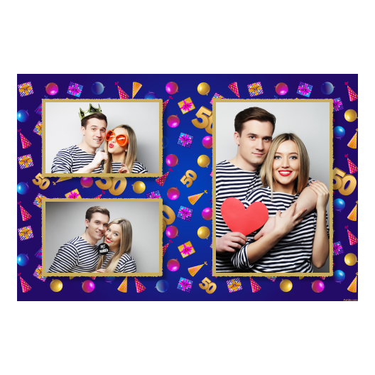 Pięćdziesiątka + balony i prezenty + 414 złoty Pięćdziesiątka + balony i prezenty + 414 złoty