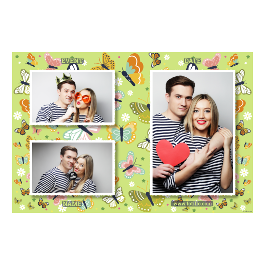 Template 414 consisting of 3 photos – Butterfly Day + butterflies - Image 6