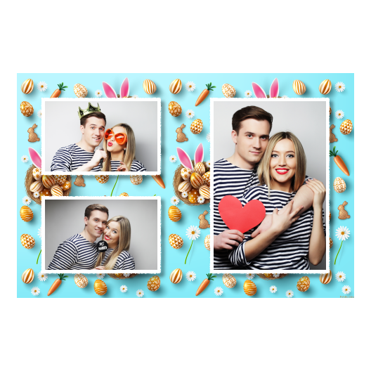 Easter Bunny + easter eggs + 414 white