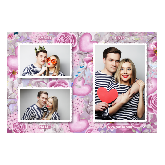 hearts + 414 white hearts + 414 white