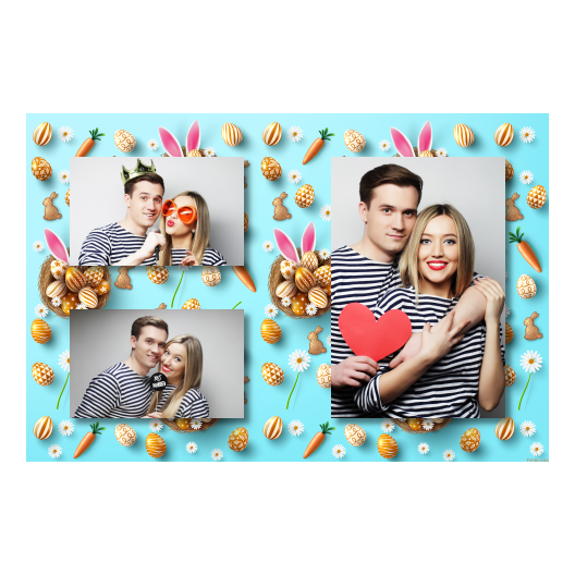 Easter Bunny + easter eggs + 414 no frame