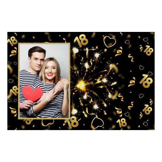 18th Birthday Party + 18 + 415 gold