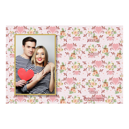 Wesele + kwiaty i serca + 415 złoty z tekstem Wesele + kwiaty i serca + 415 złoty z tekstem