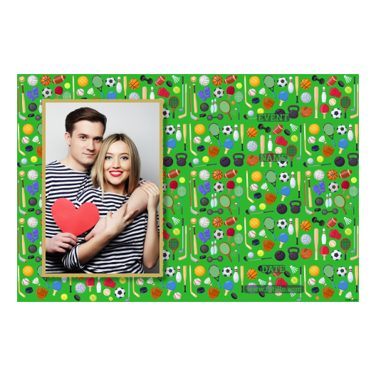 Dzień sportu + wyposażenie + 415 złoty z tekstem Dzień sportu + wyposażenie + 415 złoty z tekstem