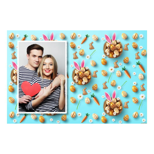 Easter Bunny + easter eggs + 415 white Easter Bunny + easter eggs + 415 white