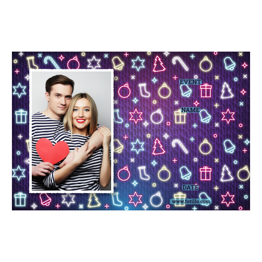 Przyjęcie sylwestrowe + Prezenty, dzwonki, choinka + 415 biały z tekstem Przyjęcie sylwestrowe + Prezenty, dzwonki, choinka + 415 biały z tekstem