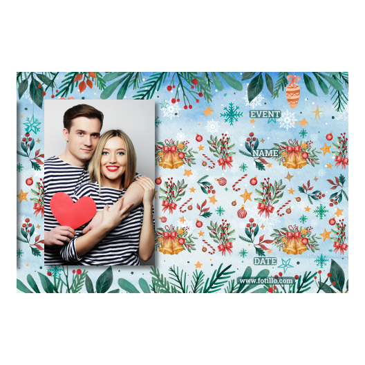 Dzwoneczki świąteczne + dekoracje + 415 brak ramki z tekstem Dzwoneczki świąteczne + dekoracje + 415 brak ramki z tekstem