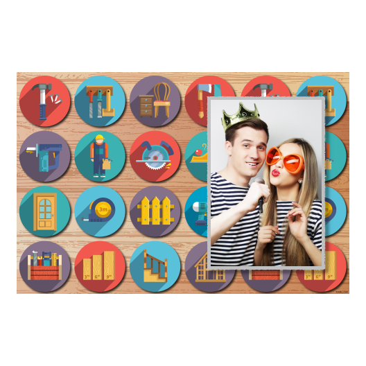 Carpenter's Day + collage + 416 silver