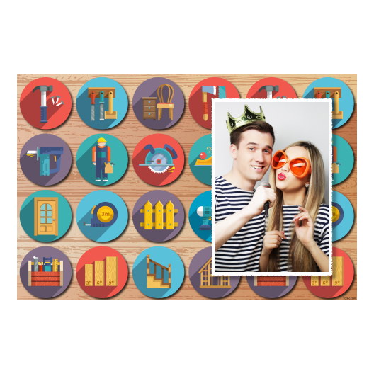 Carpenter's Day + collage + 416 white