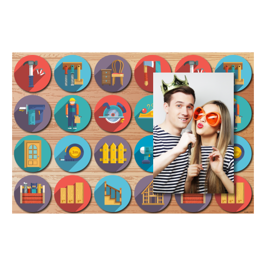 Carpenter's Day + collage + 416 no frame