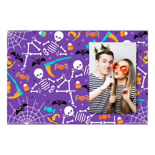 Halloween Party + skeletons + 416 no frame