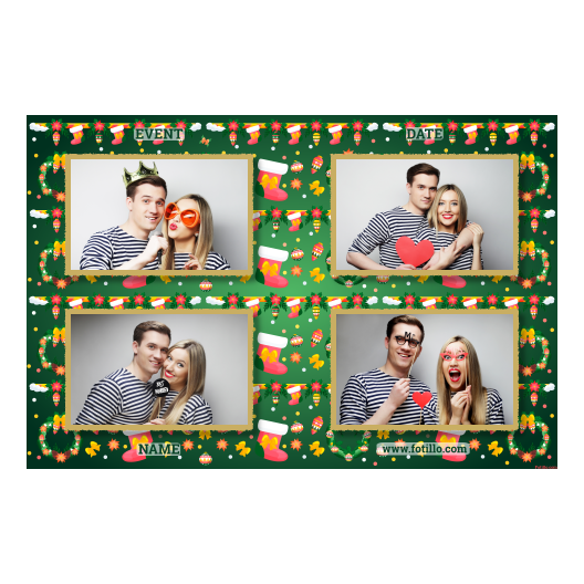 Boże Narodzenie + kwiaty i bombki + 417 złoty z tekstem Boże Narodzenie + kwiaty i bombki + 417 złoty z tekstem